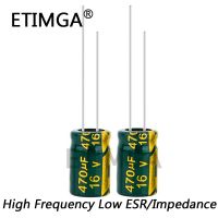 20pcs/lot 470uf16V Low ESR/Impedance High Frequency Aluminum Electrolytic Capacitor Size 8*12 16V 470uf 20% WATTY Electronics