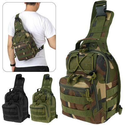 Bag` Backpack Military Sport Chest Shoulder Tactical