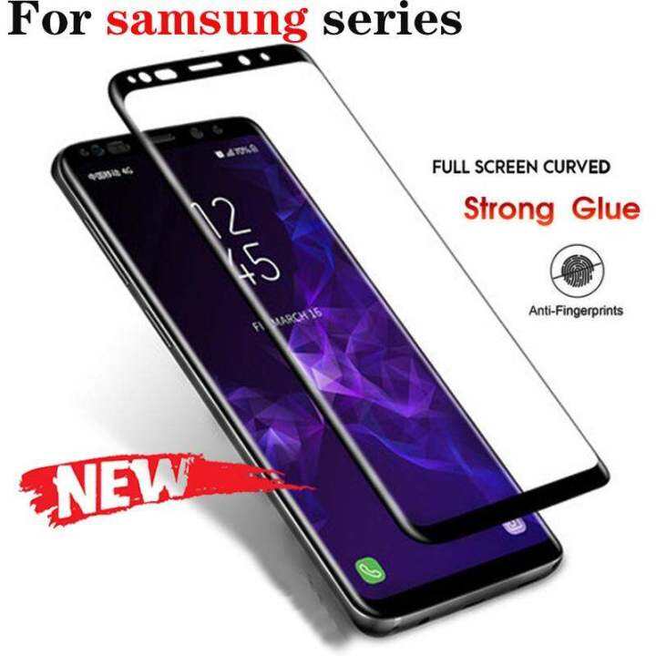 For Edge Full Cover Tempered Glass Samsung Galaxy S23 S22 S21 S20 Ultra