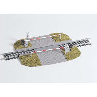 โมเดลจิ๋ว1:87 HO Ratio Road Rail Crossing Barrier 55725 Urban Building Model Building Model Of Train Sand Table