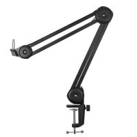 Foldable Live Desktop Microphone Metal Stand with Built-In Spring Cantilever Stand Springless Microphone Stand