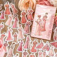 40 Pcs Vintage Palace People Stickers Pack DIY Diary Junk Journal Decoration Art European Lady Sticker Album Scrapbooking Label Stickers  Labels