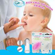 RẺ VÔ ĐỊCH Bàn chải đánh răng rơ lưỡi, xỏ ngón silicone mềm GB BABY Công