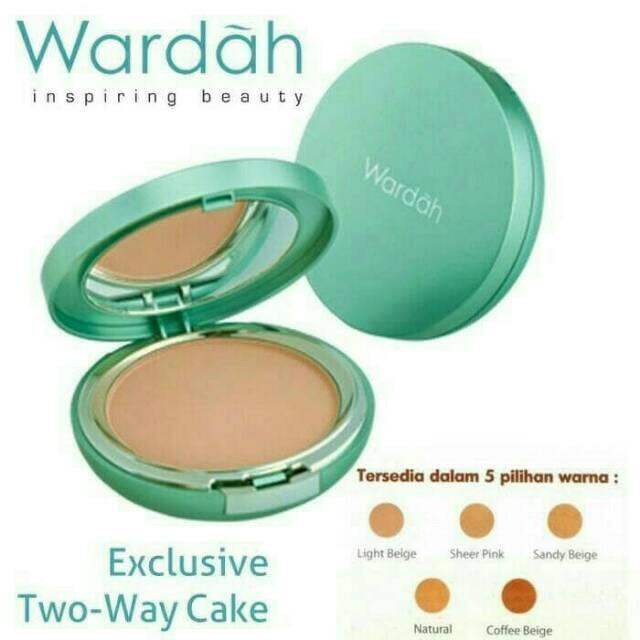 ORIGINAL Wardah TWC Exclusive Pakai Tempat Two Way Cake Tempat Bedak