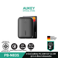 AUKEY PB-N83S พาวเวอร์แบงชาร์จเร็ว PowerPlus Sprint 10000mAh 22.5W Power Delivery USB C With Quick Charge 3.0 รุ่น PB-N83S