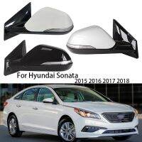 ชุดประกอบกระจกมองหลังด้านอัตโนมัติสำหรับ Hyundai Sonata 2015 2016 2017 2018กระจกมองหลังรถยนต์ความร้อนพับได้