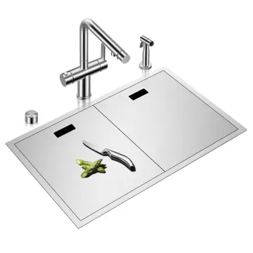 New Stepped Kitchen Sink 304 Stainless Steel 4mm Thickness 220mm