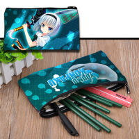 Anime TouHou Project Frantolu Solitary Remilia Cosplay Cartoon Student Pen Bag Stationery Box Pencil Case Cosmetic Storage Gifts