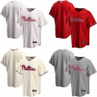 2023 New High Quality✜┅  BSB MLB Philadelphia Phillies Baseball Jersey Shirt Classic Cardigan Jersey Casual Sport Unisex Plus เสื้อผ้าผู้ชาย เสื้อบอล เสื้อขาวผู้ชาย