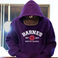 Vintage Winter Soldier Hoodie Barnes Hooded Sweatshirt Sebastian Stan Barnes 1917 Sweatshirts Kawaii Hoodies Fans Gift