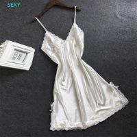 【Ready Stock】 ▫ C15 SE Bowknot Transparent Sexy Lace Tulle Hollow Suspender Nightdress XY