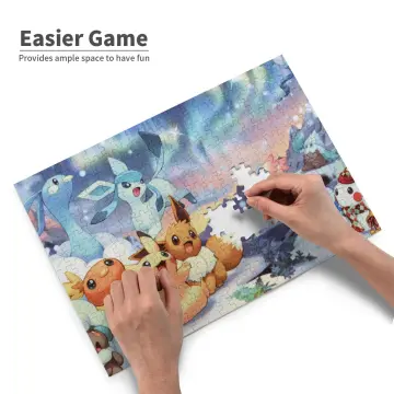 Pokemon Pikachu Art Puzzles 300/500/1000 Pieces Jigsaw Puzzle Creative  Pictures Educational Toys Fun Family