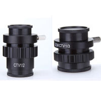 SZM C 12 13 1x adapter 0.3x 0.5x C mount adapter for tronocular stereo microscope HDMI VGA USB video camera