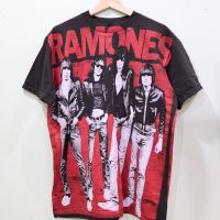 เสื้อวง ramones ลายโอเวอร์ปริ้น สไตล์วินเทจ สกรีนทั้งตัว ผ้านอก เสื้อOVP เสื้อโอเวอร์ไซส์ เสื้อวงดนตรีต่างประเทศ เสื้อวงร๊อค