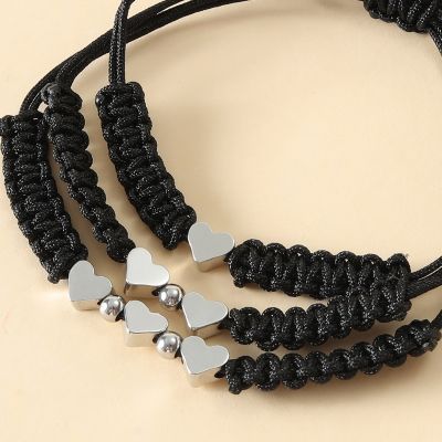 【CW】 School Season Jewelry European American Creative Wrist Chain Small Love Flat Knot Chinese Knot Mother daughter Bracelets