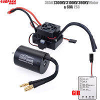 Surpass Hobby Waterproof 3650 2300KV 3100KV 3900KV Brushless Motor with 60A ESC w Program Card Combo for 110 RC Car Truck Toy