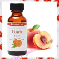 Lorann Super Strength Peach Flavor 1 oz. กลิ่นพีชเข้มข้น จำนวน 1 ขวด วัตถุแต่งกลิ่นสังเคราะห์ Super Strength flavor กลิ่นผสมอาหาร เบเกอรี่ วัตถุเจือปนอาหาร