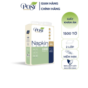 Giấy khăn ăn cao cấp POSY 1500 tờ 2 lớp siêu tiết kiệm NK15