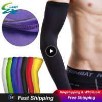 1~10PCS Sunscreen Cycling Sleeve Men Sports Safety Arm Sleeves Lengthen Uv Protection Sports Arm Compression Sleeve Basketball Sleeves