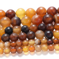 Brown Natural Jades Stone Beads Round Loose Spacer Bead for Jewelry Making DIY Charm Bracelet Necklace Accessories 6810mm