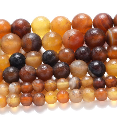 Brown Natural Jades Stone Beads Round Loose Spacer Bead for Jewelry Making DIY Charm Bracelet Necklace Accessories 6810mm