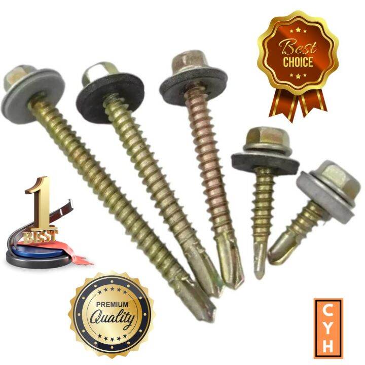 AWNING SCREW SELF DRILLING SCREW WITH WASHER Lazada