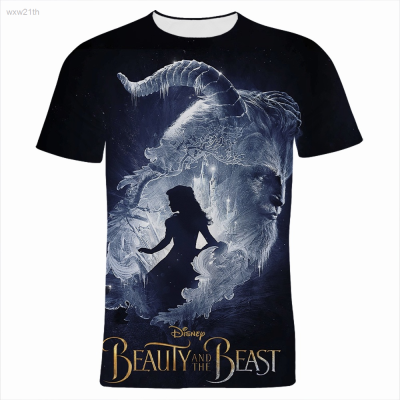 2023 2023 New Summer Beauty And the Beast t Shirt Men Women Short Sleeve 3d Print Fashion Streetwear Tops Unisex