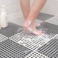 1 PC Spliceable Bath Mat PVC Bathroom Floor Mat Household Bathroom Shower Room DIY Hollow Hydrophobic Non-slip Mat