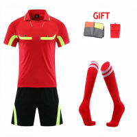 Soccer Referee Kits Adult Sports Training Kits Men Professional Football Judge Jersey And Shorts Umpire Socks Score Card Gifts