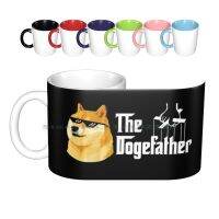 Dogecoin Mug Keramik Mata Uang Kripto Dogedad Mug Kopi Mug Teh Susu Dogecoin The Dogefather ตลก Doge