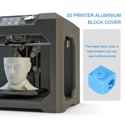 ”【；【-= Extruder Heater Block Cover Silicone V5 Aluminium Block Cover Guard 3D Printer Accessory