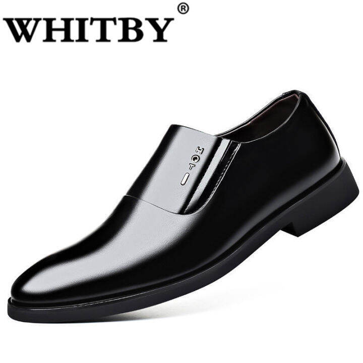 Brand WHITBY COD（3 Days Delivery） Men Formal Shoes Mens Slip On Shoes