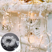 78.7in Christmas Lights Party LED String Lights Holiday Garland Home Decor Christmas Pine Cones Beads Star Led Lights Decoration