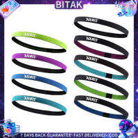 Bitak 1PCS ไนลอนยืดหยุ่นหัว Sweatband ลื่นสำหรับผู้ชายผู้หญิงโยคะวงผมวิ่งวงเหงื่อฟิตเนส Headband