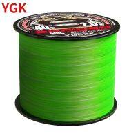 YGK PE X8 UPGRADE 300m 500m Braided Fishing Line 14LB-80LB Green White High Stength Sinking Type PE Line for Bass Carp Fishing