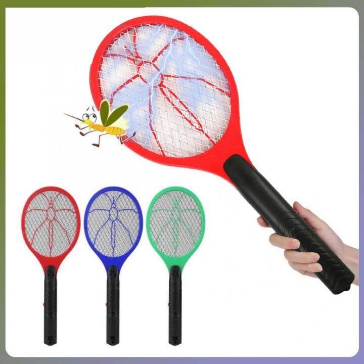 Electric Fly Swatter, Fly Killer Bee Bugs Zapper Bat Racket, Battery
