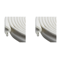 2X Weather Stripping Seal Strip for Doors/Windows "Q" Foam 26 Feet Long, Card Slot Installation Seals Large Space