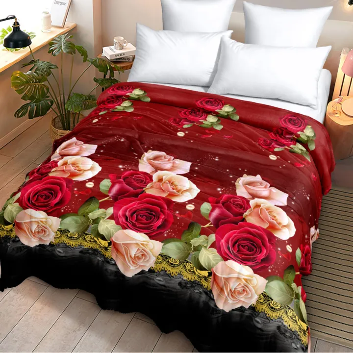 Blanket Lady Rose (160x200) Sandra Lazada PH