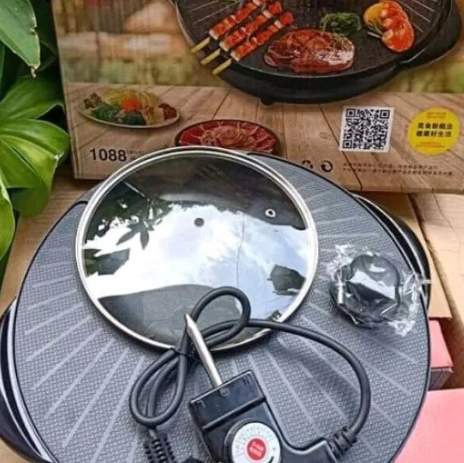 2in1 Round Electric Grill Lazada PH