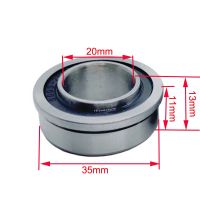 1PC F6003-20-2RS 20x35x11 20X35X11X13 Flange ABEC-1 Miniature Deep Groove Garden Trolley Ball Bearing Sealed Wheelbarrow