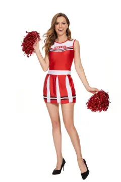 Women High School Cheerleader Uniform Chrissy Cunningham Cosplay