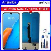 Ansimba หน้าจอ LCD TFT สำหรับ Infinix Note 12สัมผัสหน้าจอ LCD หน้าจอดิจิตอลแทนการประกอบสำหรับหน้าจอแสดงผล X663D X663C 12 X663