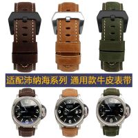 ▶★◀ Suitable for Panerai Panerai watch strap genuine leather mens PAM111 441 retro crazy horse leather watch strap 24 26mm