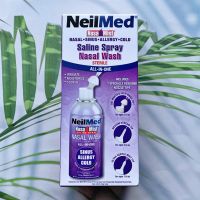 สเปรย์น้ำเกลือล้างจมูก ออลอินวัน พร้อมหัว 3 แบบ NasaMist Saline Spray Nasal Wash Sterile All in One 3 Specially Nozzle 177.6 g (NeilMed®)