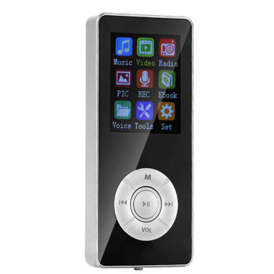 5-Button 1.8inch MP3 Player Mini TFT Screen Music Media Player Portable Audio Video Player Black Silver Blue
