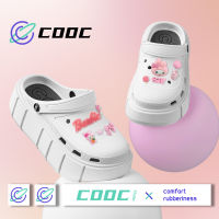 COOC ?พร้อมส่ง? รองเท้าแตะ รองเท้าหัวโต ผู้หญิง รองเท้านิ่มเหมือนเหยียบขี้ หัวโต ตัวติดรองเท้า14