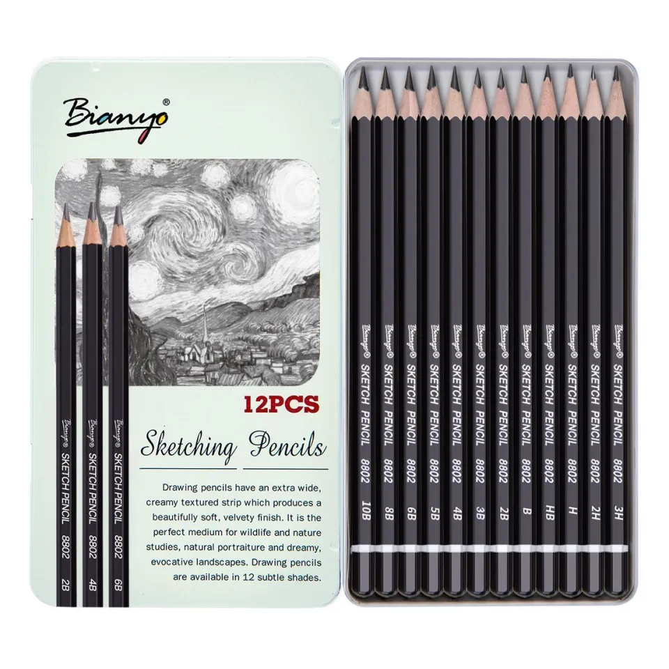 Sketch Pencils Hb 2b 4b 6b 8b 10b, Quality Drawing Pencils