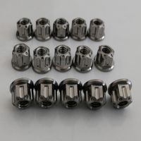 1pcs M6 M8 titanium alloy nut flange fancy motorcycle nuts Nails  Screws Fasteners