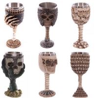 【CW】✁  Goblet Claw Horn Punk Gothic Linner Wine Glass Cup Friend