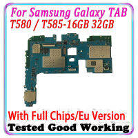 จัดส่งฟรีปลดล็อกสำหรับ Samsung Galaxy Tab A 10.1 2016 T580 T585 32G เมนบอร์ด EU รุ่น Logic Circuit Board platt E